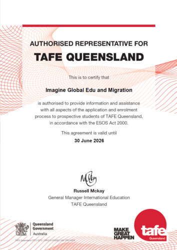 iGEM AUTHORISED REPRESENTATIVE FOR TAFE QUEENSLAND